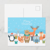 Frohe Weihnachts-Postkarte Postkarte (Vorne/Hinten)