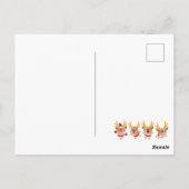 Frohe Weihnachts-Postkarte Postkarte (Rückseite)
