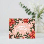 Frohe Weihnachts-Postkarte Postkarte (Stehend Vorderseite)