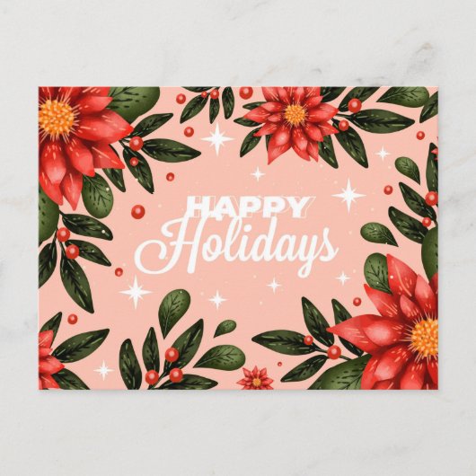Frohe Weihnachts-Postkarte Postkarte (Vorderseite)