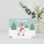 Frohe Weihnachts-Postkarte Postkarte (Stehend Vorderseite)