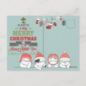 Frohe Weihnachts-Postkarte Postkarte (Rückseite)