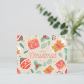 Frohe Weihnachts-Postkarte Postkarte (Stehend Vorderseite)