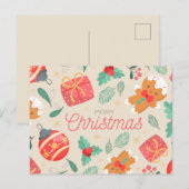 Frohe Weihnachts-Postkarte Postkarte (Vorne/Hinten)
