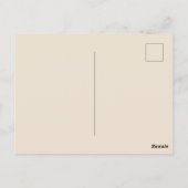 Frohe Weihnachts-Postkarte Postkarte (Rückseite)