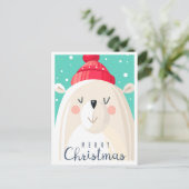 Frohe Weihnachts-Postkarte Postkarte (Stehend Vorderseite)