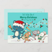 Frohe Weihnachts-Postkarte Postkarte (Vorne/Hinten)