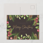 Frohe Weihnachts-Postkarte Postkarte (Vorne/Hinten)