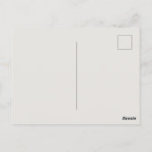 Frohe Weihnachts-Postkarte Postkarte (Rückseite)