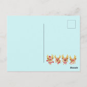 Frohe Weihnachts-Postkarte Postkarte (Rückseite)