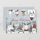 Frohe Weihnachts-Postkarte Postkarte (Vorne/Hinten)