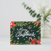 Frohe Weihnachts-Postkarte Postkarte (Stehend Vorderseite)