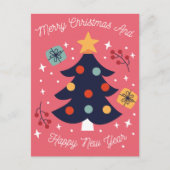 Frohe Weihnachts-Postkarte Postkarte (Vorderseite)