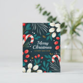 Frohe Weihnachts-Postkarte Postkarte (Stehend Vorderseite)
