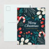 Frohe Weihnachts-Postkarte Postkarte (Vorne/Hinten)