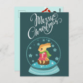 Frohe Weihnachts-Postkarte Postkarte (Vorne/Hinten)