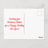 Frohe Weihnachts-Postkarte Postkarte (Rückseite)