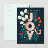 Frohe Weihnachts-Postkarte Postkarte (Vorne/Hinten)