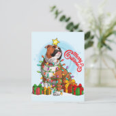 Frohe Weihnachts-Postkarte Postkarte (Stehend Vorderseite)