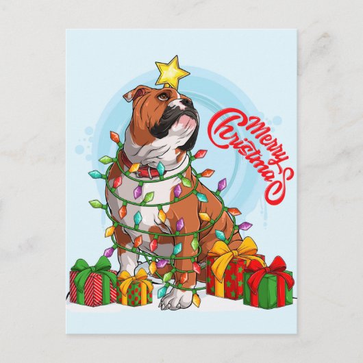 Frohe Weihnachts-Postkarte Postkarte (Vorderseite)