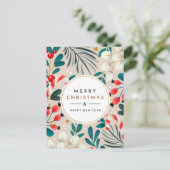 Frohe Weihnachts-Postkarte Postkarte (Stehend Vorderseite)