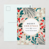 Frohe Weihnachts-Postkarte Postkarte (Vorne/Hinten)