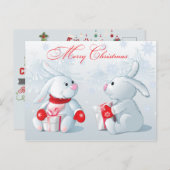 Frohe Weihnachts-Postkarte Postkarte (Vorne/Hinten)