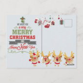 Frohe Weihnachts-Postkarte Postkarte (Rückseite)