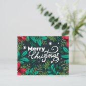 Frohe Weihnachts-Postkarte Postkarte (Stehend Vorderseite)