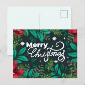 Frohe Weihnachts-Postkarte Postkarte (Vorne/Hinten)