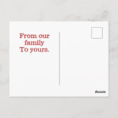 Frohe Weihnachts-Postkarten Postkarte (Rückseite)