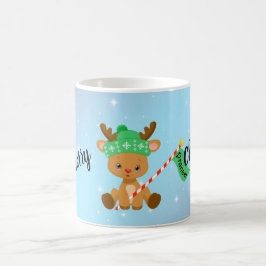 Frohe Weihnachts Prancer Reindeer Kaffeetasse