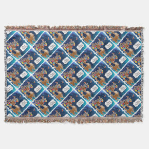 Frohe Weihnachts-Prancing-Rentier Decke