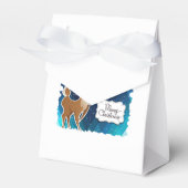 Frohe Weihnachts-Prancing-Rentier Geschenkschachtel (Vorderseite)