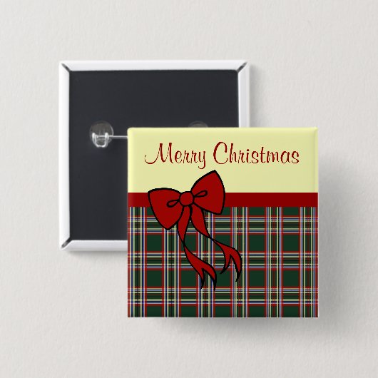 Frohe Weihnachts-Prestige-Taste Button (Vorne & Hinten)