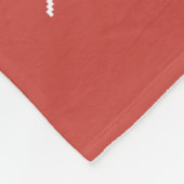 Frohe Weihnachts-Pullover-Herzschlag Fleecedecke (Ecke)