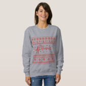 Frohe Weihnachts-Pullover-Herzschlag Sweatshirt (Vorne ganz)
