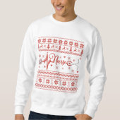 Frohe Weihnachts-Pullover-Krankenschwester Herzsch Sweatshirt (Vorderseite)