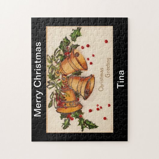 Frohe Weihnachts-Puzzle-Design Puzzle (Vertikal)