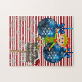 Frohe Weihnachts Puzzle Elf (Horizontal)