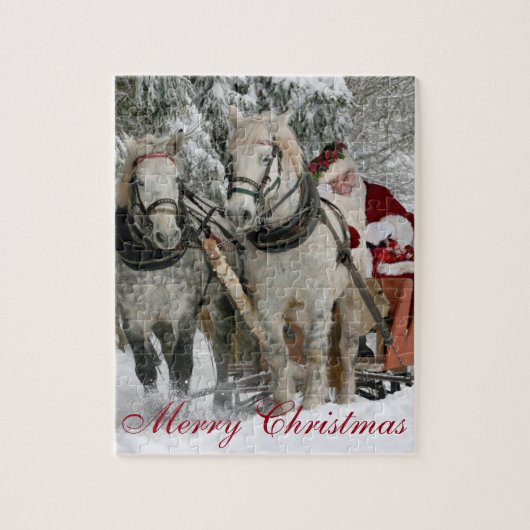 Frohe Weihnachts-Puzzle-Spiel Puzzle (Vertikal)