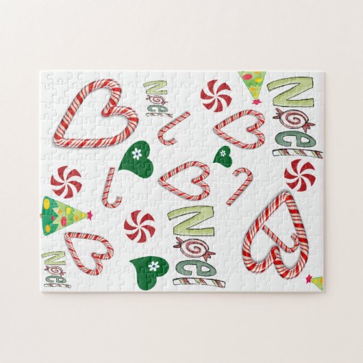 Frohe Weihnachts-Puzzle Weihnachten Elf Puzzle (Horizontal)