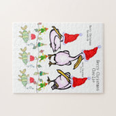 Frohe Weihnachts Puzzle Weihnachten Pelicans (Horizontal)