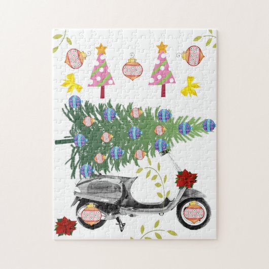 Frohe Weihnachts-Puzzle Weihnachten Retro Puzzle (Vertikal)