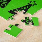 Frohe Weihnachts-Puzzle Weihnachten Schwarze Bäume Puzzle (Seite)