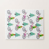 Frohe Weihnachts Puzzle Weihnachten Snowman Elf (Horizontal)