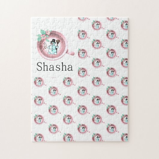 Frohe Weihnachts-Puzzle Weihnachten Snowman Puzzle (Vertikal)