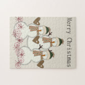Frohe Weihnachts-Puzzle Weihnachten Snowman Puzzle (Horizontal)