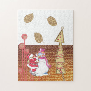 Frohe Weihnachts-Puzzle Weihnachten Weihnachtsspie Puzzle