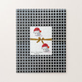 Frohe Weihnachts-Puzzle Weihnachts-Opossum Puzzle (Vertikal)